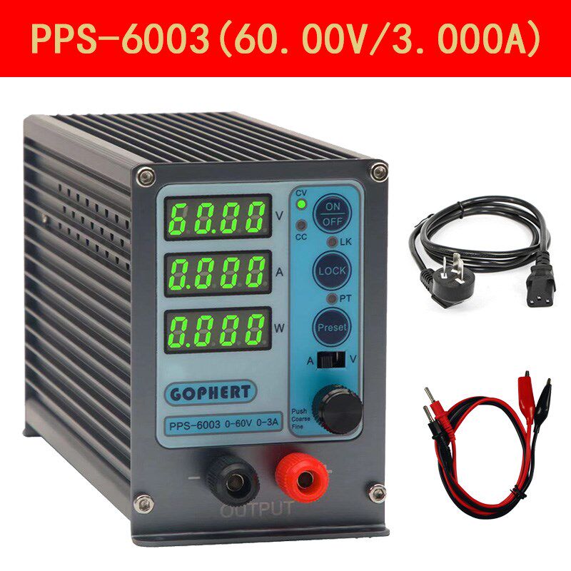 GOPHERT可编程直流稳压电源 PvPS-3205/1610/6003 可调VA小巧便携