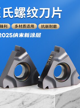 数控内螺纹刀片55度16IR11W/14W 11IR英制惠氏螺纹刀头不锈钢钢件
