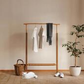 正品 实木落地衣帽架卧胡室客厅玄关黑桃木樱桃挂衣架子现代简民约