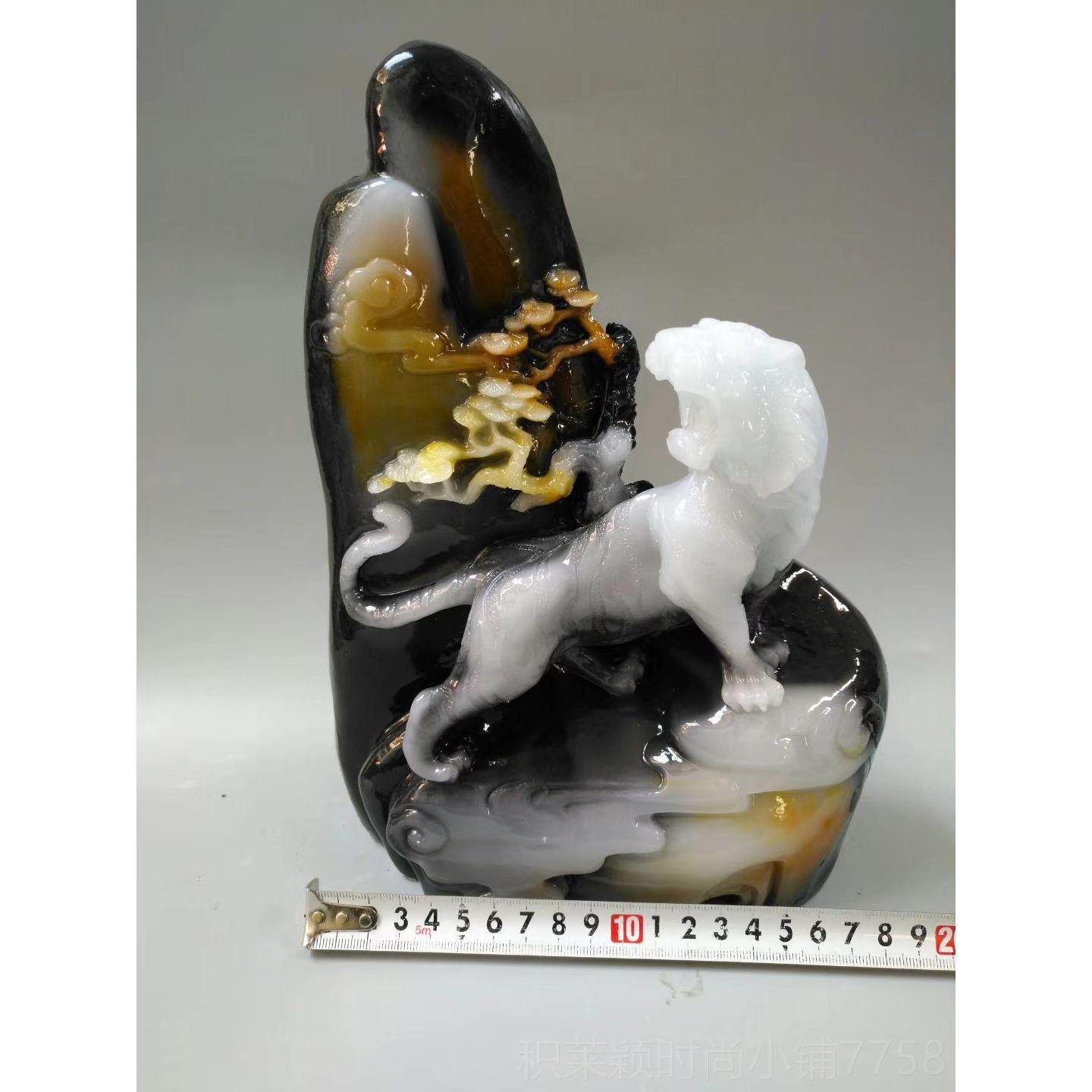 正品虎啸林山 仿古品工艺摆件 复古怀旧芙天然独山玉原石蓉石雕