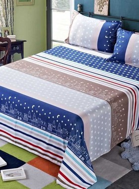 cotton bedsheet single piece 0.9m1.5m1.8 m 1.2.2m1.6