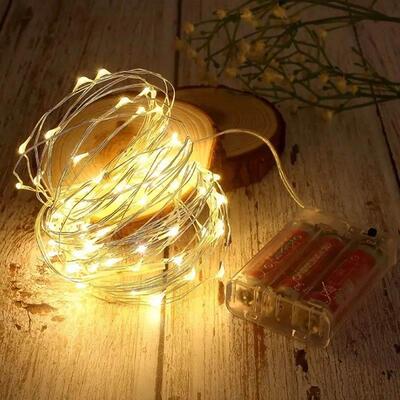 5-30M LED Fairy Lights Battery Operated Copper Wire Garland