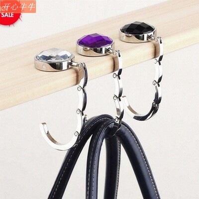 1 folding metal hook hanger holder foldable for handbag bag