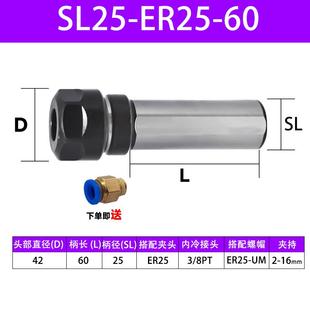 数控车床刀架钻夹钻头打孔夹具钻套er20双扁位延长杆16加现货 新款
