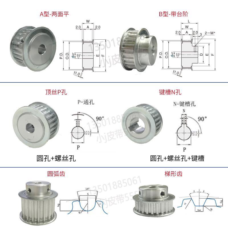 速发新品新品新品同c步轮 机r械传动带轮 同步带轮 速比2:1 配套