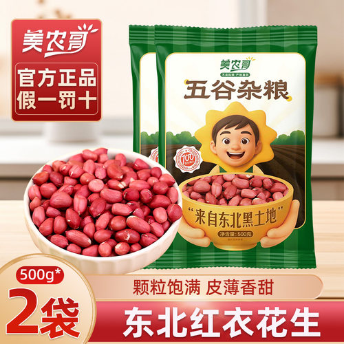 新货东北红衣生花生米高品质