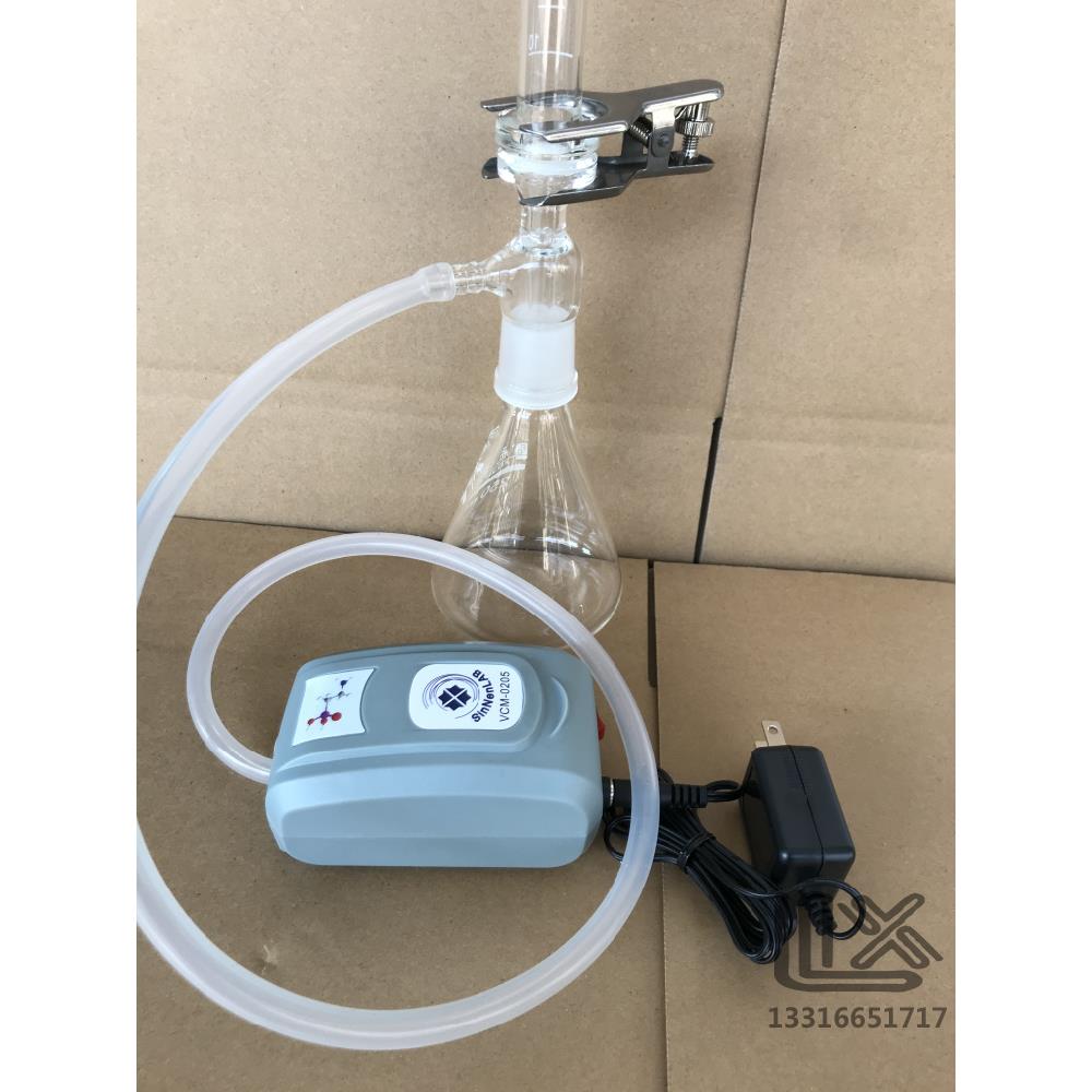 250ml 便携式 隔膜真空泵无油真空泵 微量抽滤装置 砂芯过滤器