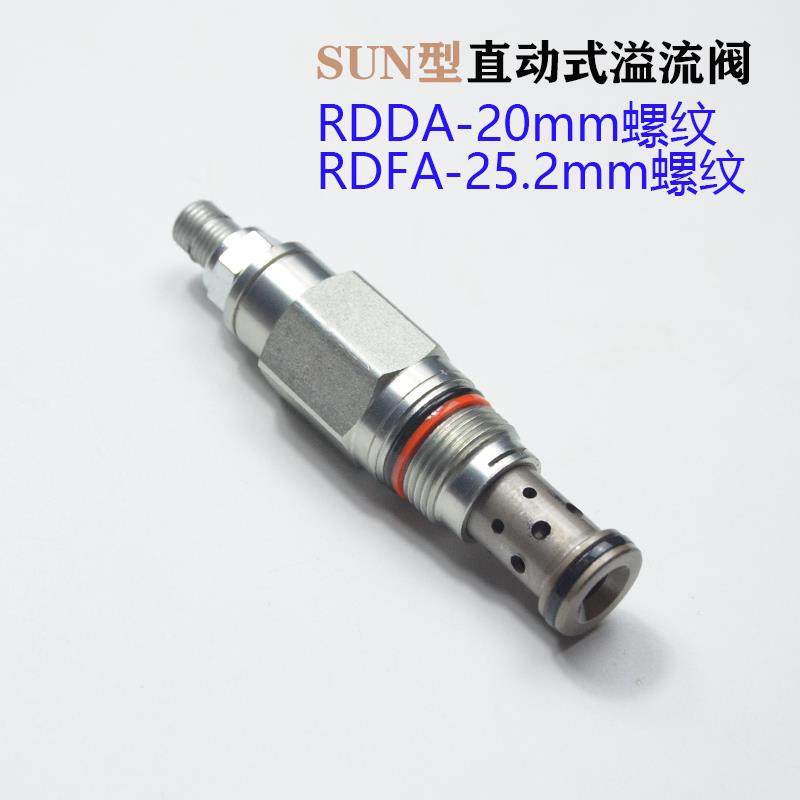 螺纹插装直动式溢流阀RDDA RDFA 替代SUN型RDBA