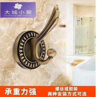 //门上仿古挂衣钩欧式古铜衣帽钩衣架门后挂钩架壁挂单钩创意单个