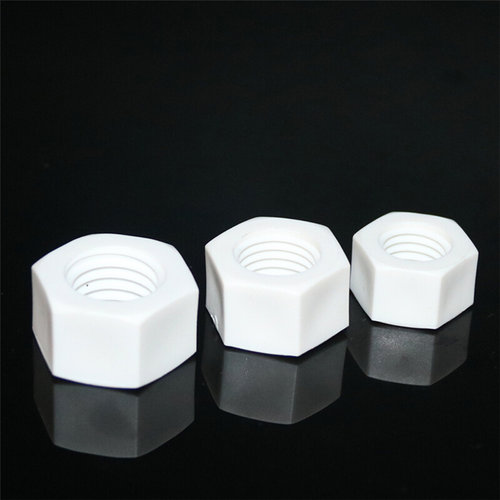 。塑料六角螺母平垫M3-M24 塑胶垫圈 PP螺丝螺帽 绝缘防腐蚀螺母