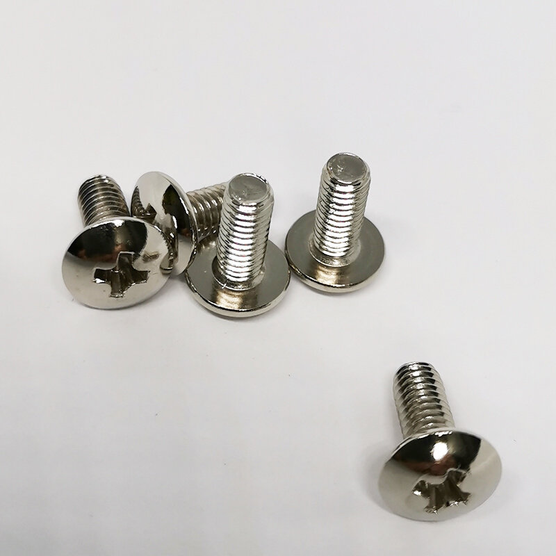 镀镍大扁头机丝 螺栓 tm机牙螺丝显卡螺丝0.2m5*5 6 8 10 12 14