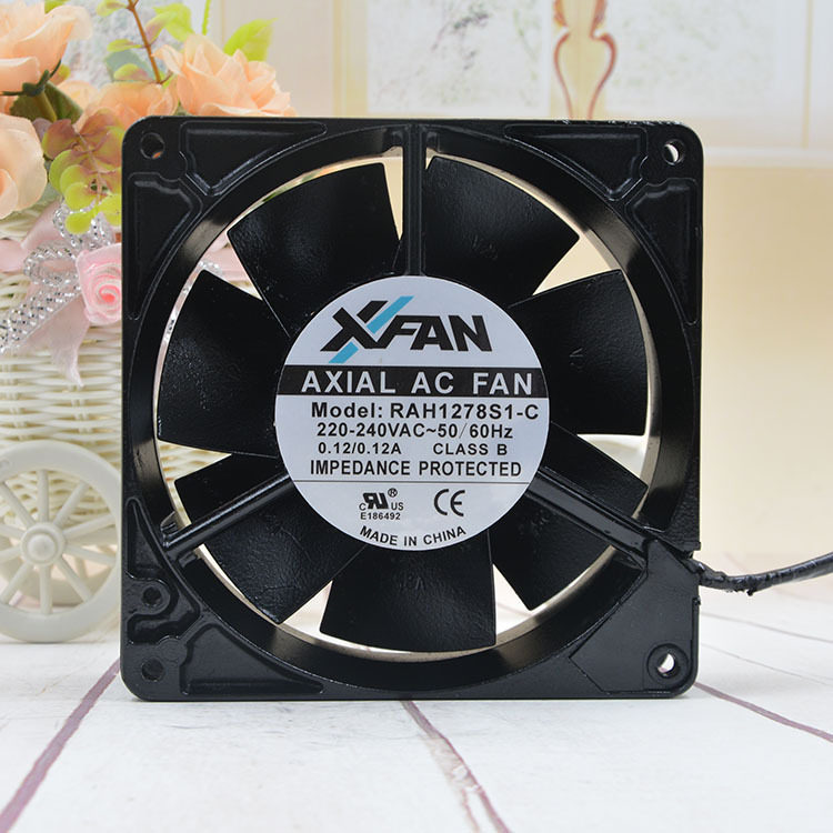 新瑞联 12738 RAH1278S/B1 220V 0.12A 12.7cm 耐高温全金属 风扇