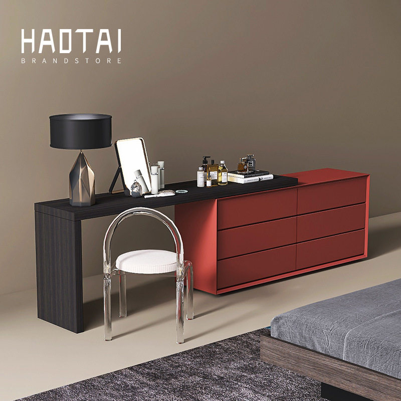 意式极简梳妆台简约风小户型卧室高级感轻奢化妆桌收纳柜斗柜一体,电子元器件市场,电线扎带/束线带,淘宝优惠券,粉丝福利购,淘宝优惠卷