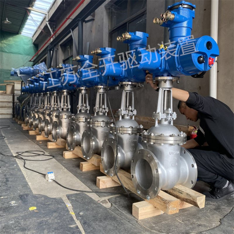 Z941W-10P-DN100电动闸阀 国标重体304不锈钢材质 法兰连接