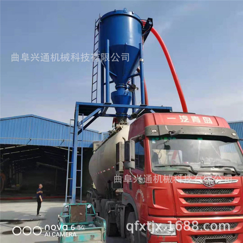广西自吸负压水泥装罐车设备 粉煤灰清库房装车 玉米装车吸粮机