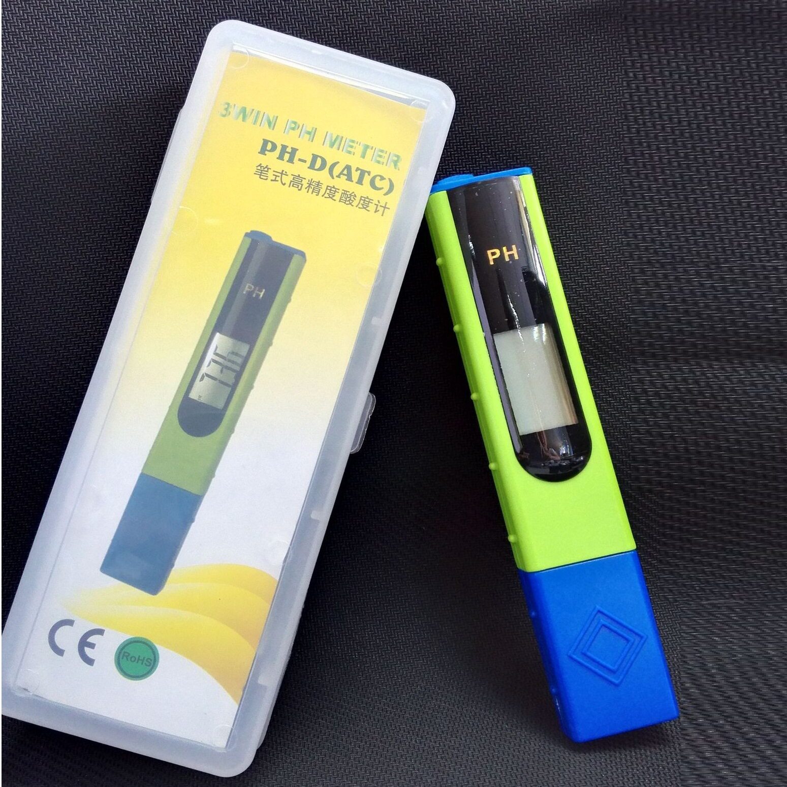 大屏PH笔便携PH计水族馆酸度笔水质测试笔自动温补PH值测试仪精准