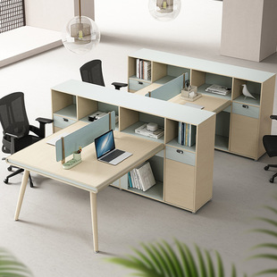 简约现代职员办公经理桌 单人主管电脑桌员工班台办公桌财务桌子