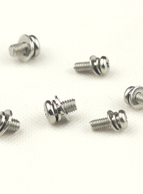 M6  不锈钢304 小盘头平垫弹垫三组合 球面套锁三组合 GB9074.8