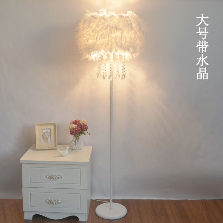 水晶羽毛INS落地灯婚庆补光