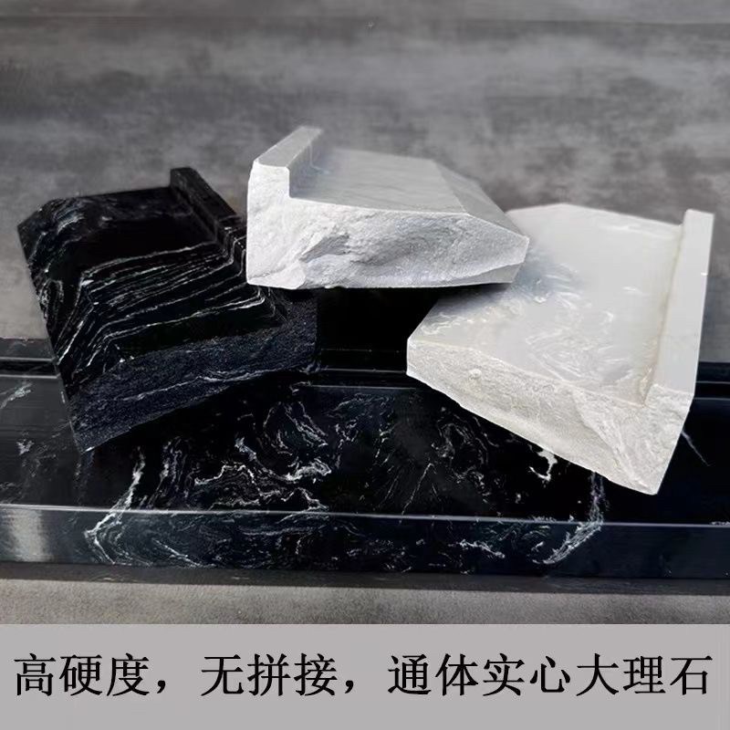 下沉式淋浴房挡水条大理石浴室无障碍防水卫生间干湿分离石基入户