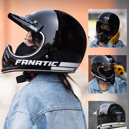 AVA狂徒摩托车头盔全盔男女机车哈雷覆古拉力盔街车冬季巡航四季