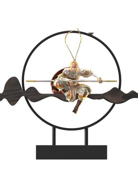 创意悟空桌面装饰摆件齐天大圣斗战胜佛家居办公室中式带灯高级感