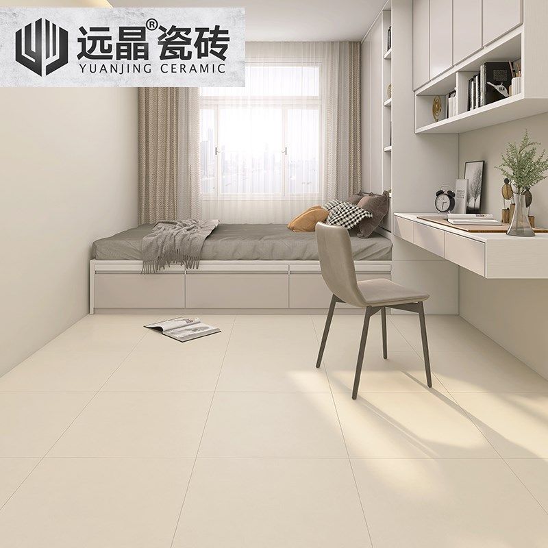 远晶 600x600网红微水泥全瓷砖奶油风客厅地砖厨卫墙砖阳台侘寂风