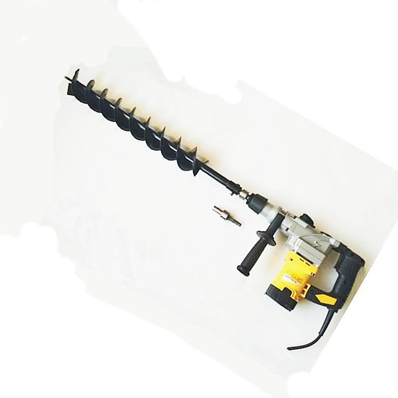 冲击钻电锤专用螺旋钻头/地钻钻头/大棚挖坑打桩工程打孔开孔