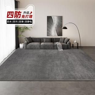 灰色轻奢高级沙发地垫室内家用卧室床边毯大面积 客厅地毯2025新款