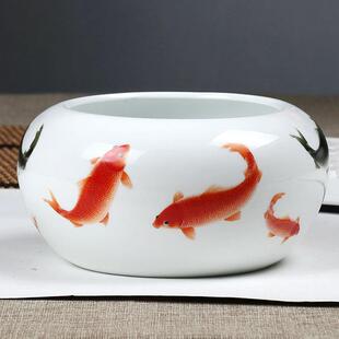 烟灰缸陶瓷景德镇客厅茶几个性 潮流 杂物收纳烟缸时尚 家用大号中式