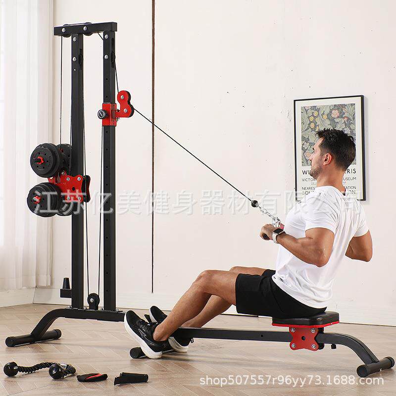 划船机家用健身器材多功能一体可折叠专业综合训练器龙门架力量站