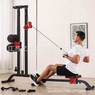 划船机家用健身器材多功能一体可折叠专业综合训练器龙门架力量站
