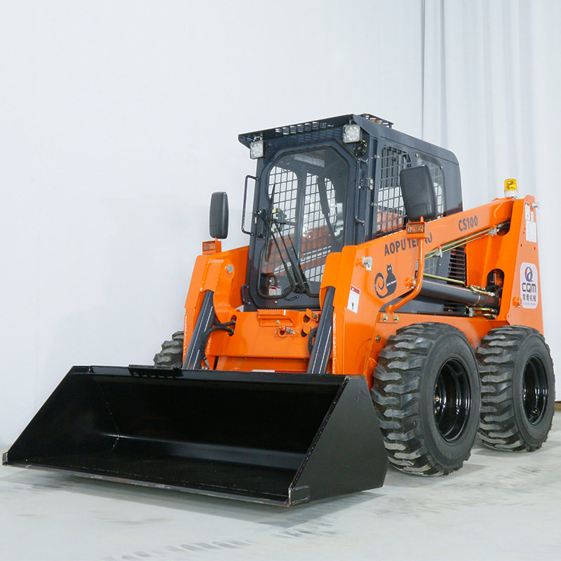 新升级滑移装载机 工程施工多种辅具农用微型履带式挖树小型铲车