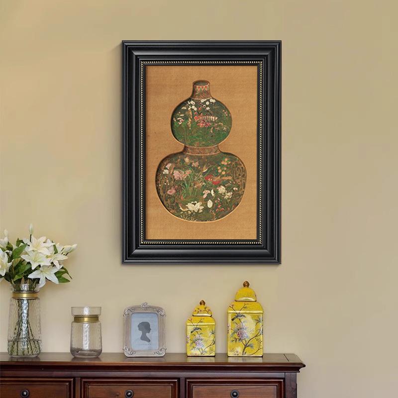 中古风墨竹客厅装饰画中式沙发复古壁画竹子宋代美学入户玄关挂画