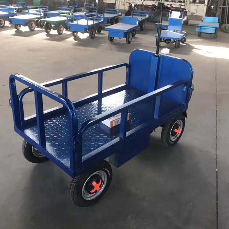 厂家直供工地电动手推车 装水泥砂石斗车 四轮拉货运输手推车厂家