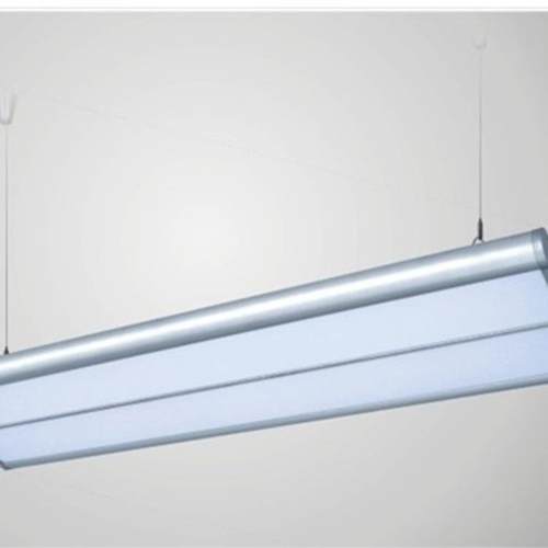 办公线条吊灯室内工作照明格栅灯办公按钮式新中式铝材吊线灯