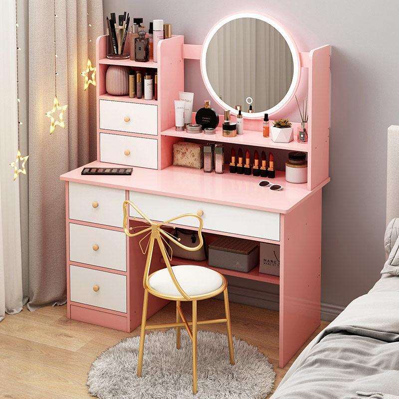 梳妆台新款现代简约卧室小户型网红化妆桌化妆柜收纳柜一体化妆台