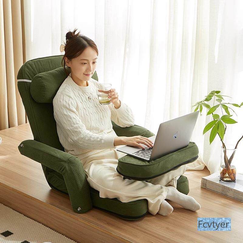 单人懒人沙发榻榻米折叠床上靠背座椅子家用卧室坐垫飘窗小沙发