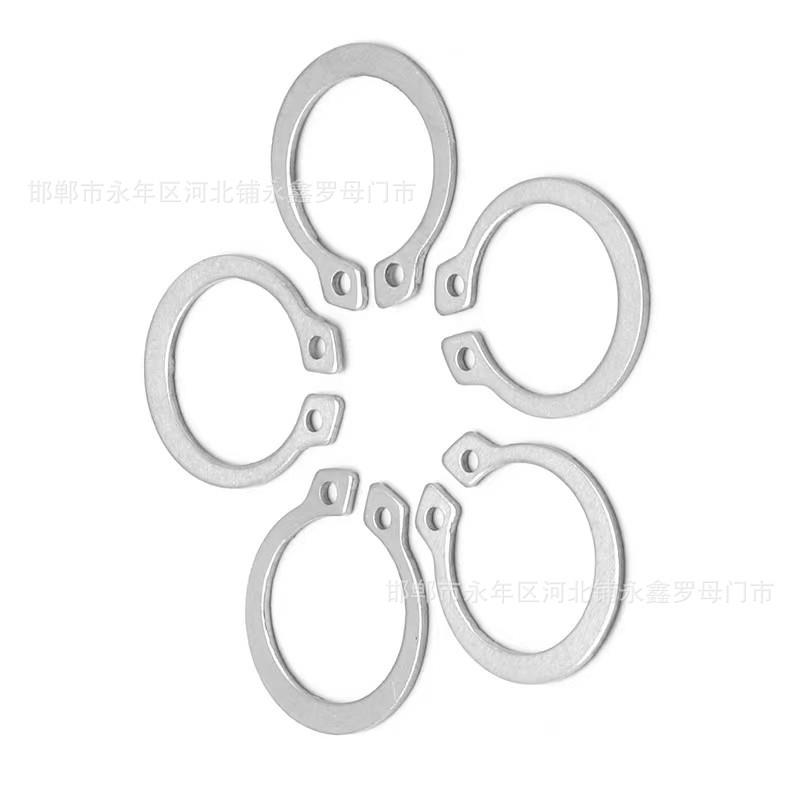 不锈钢C型挡圈GB894轴用弹性卡簧m34m37m40M45M48M52M60轴用外卡