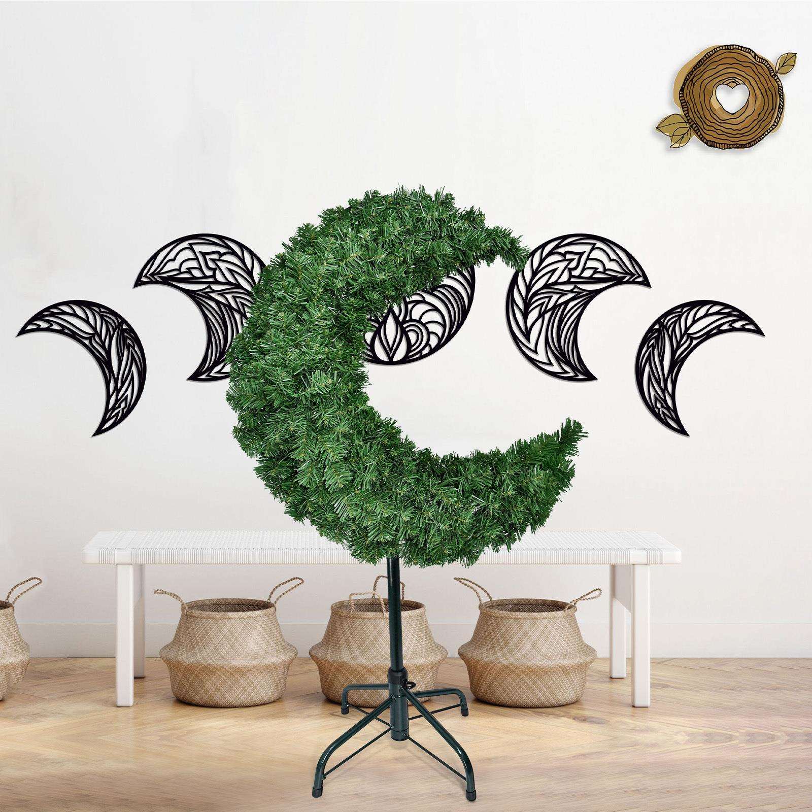 圣诞节装饰月亮树1.8米圣诞树摆件节日派对布置装饰树