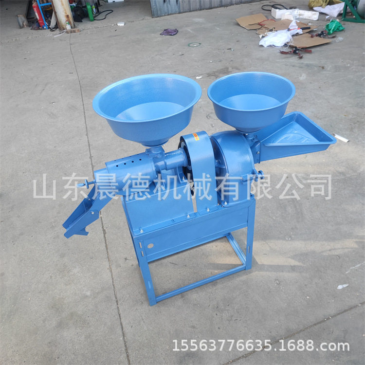 家用小型电动砂轮米面脱皮碾碎机