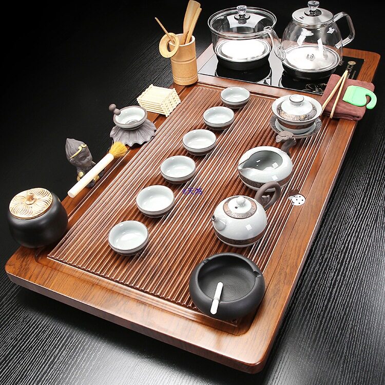 家用茶盘全自动底部上水烧水一体办公客厅茶具套装整套大茶台茶海