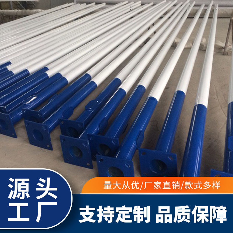 路灯杆 热镀锌锥形灯杆农村建设道路照明路灯杆自弯臂A字臂海螺臂