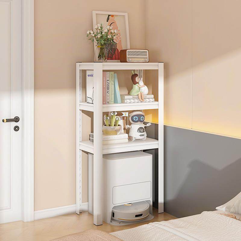 扫地机器人置物架下空高脚收纳架卧室飘窗书架客厅阳台铁艺储物架