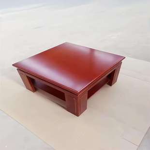 油漆贴木皮办公家具中式办公茶几办公室会客茶几沙发配套茶几