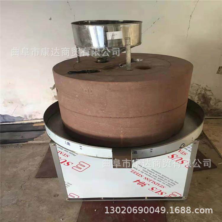 电动石磨磨面机图片小型石磨设备磨芝麻花生酱杂粮面石磨