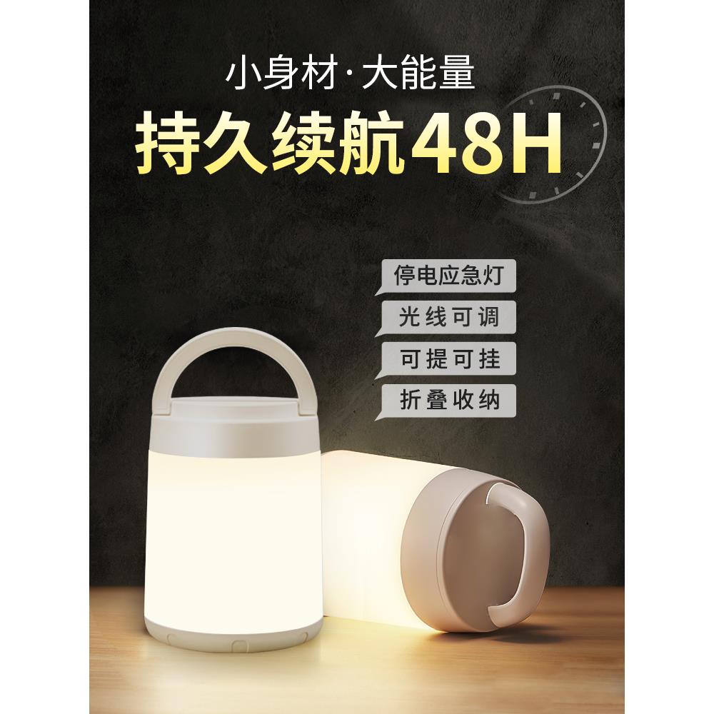 应急照明充电灯家用停电无线手提小夜灯户外夜市摆摊地摊led灯泡