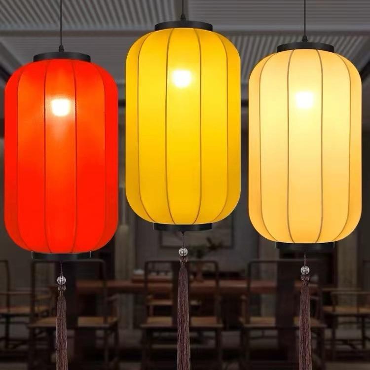 中式仿古灯笼户外景区文旅民宿古镇装饰布艺防水古风花灯国潮灯笼