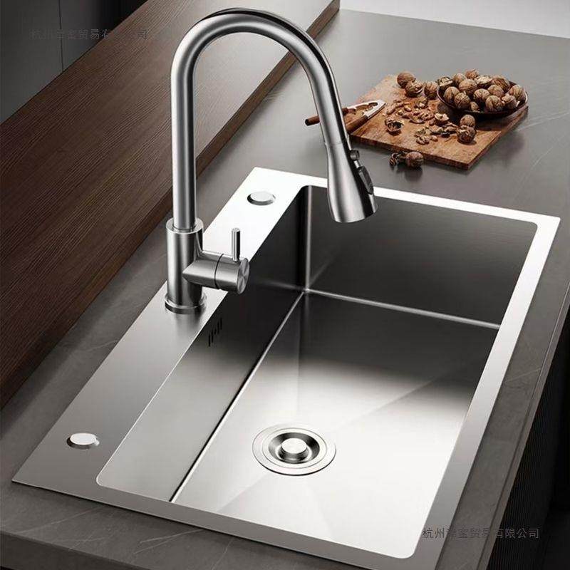 厨房304不锈钢水槽手工拉丝单槽加厚厨房洗菜家用水池洗碗洗碗池,畜牧/养殖物资,畜牧/养殖器械,淘宝优惠券,粉丝福利购,淘宝优惠卷