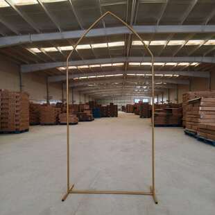 新款婚庆道具铁艺拱门婚礼舞台背景弧形星形尖形架子装饰花架制作